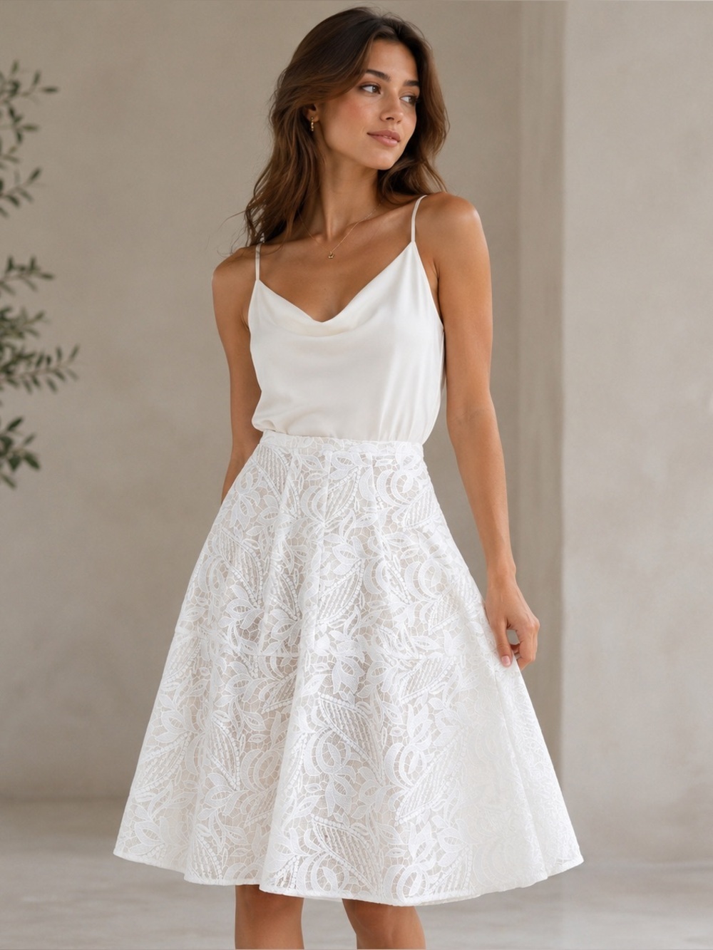 Bcbgmaxazria lace skirt